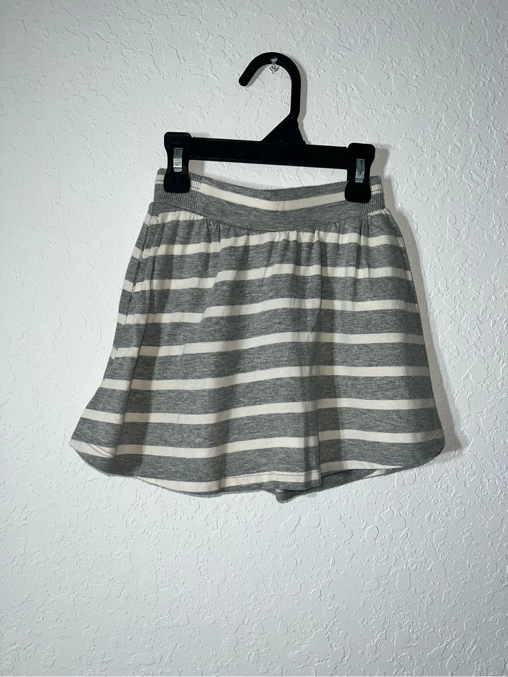 GAP Gray and White Striped Kids Skirt